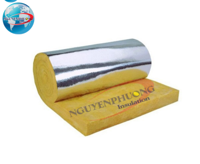 BÔNG THỦY TINH PHỦ MẶT GIẤY NHÔM